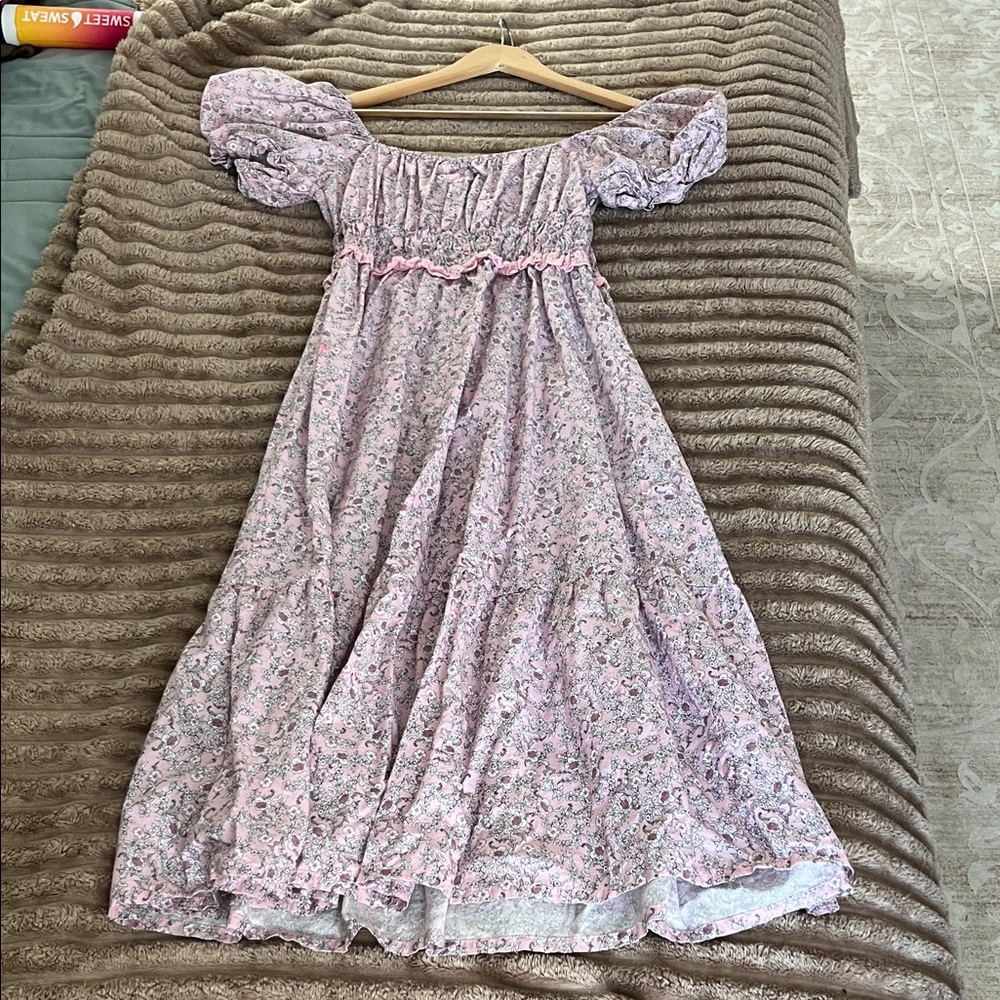 Umgee Pink Floral Maxi Dress